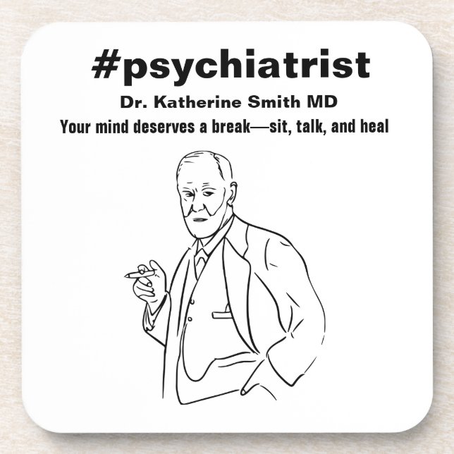 Porta-copo antistress Freud Psychiatry Therapy Clinic Health (Frente)