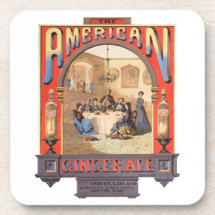 Porta-copo Anúncio Vintage Para Coburn, Lang & Company Ginger