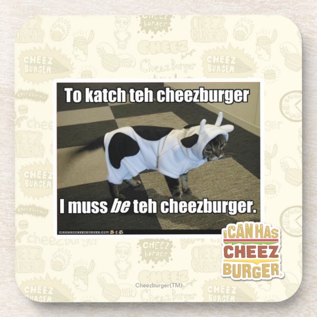 Porta-copo Ao katch o cheezburger (Frente)