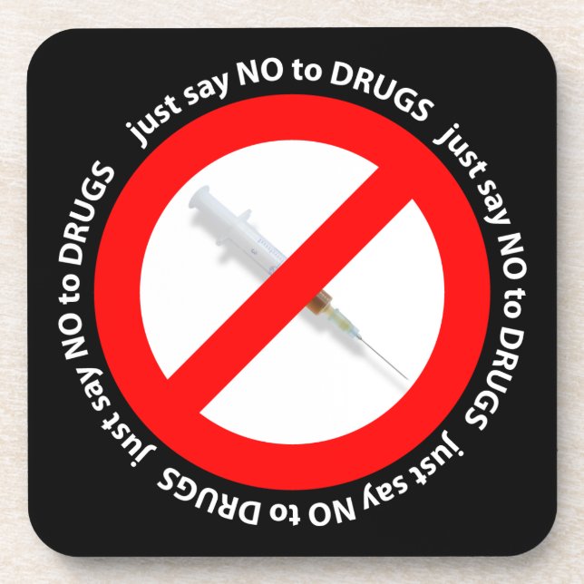 Porta-copo Apenas diga não à droga (Frente)