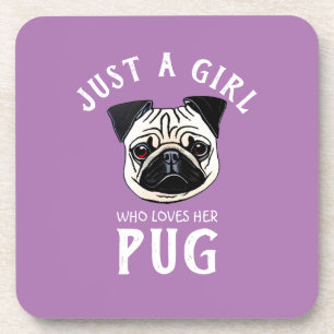 Porta-copo Apenas uma garota que a ama Pug