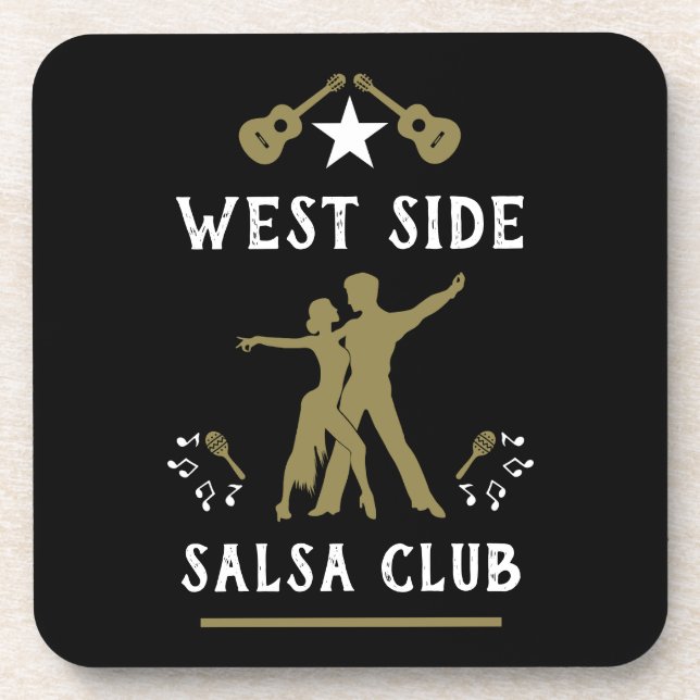 Porta-copo Apenas Uma Menina Que Ama Salsa Dance (Frente)