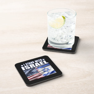 Porta-copo Apoie Israel Eu Apoio Israel 