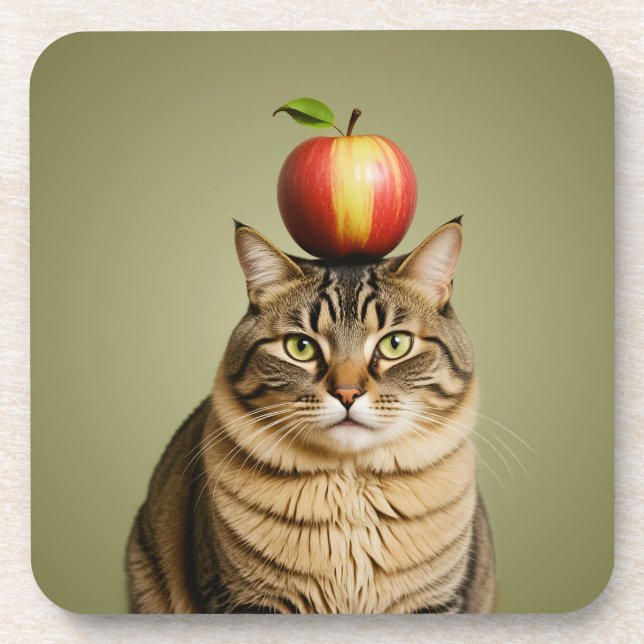 Porta-copo Apple Cat (Frente)