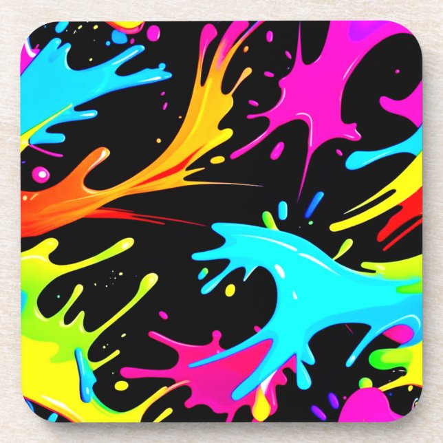 Porta-copo Apresentação de cores: Abstrato Art (Frente)