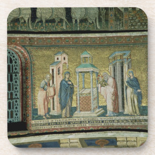 Porta-copo Apresentação no templo, detalhe da história