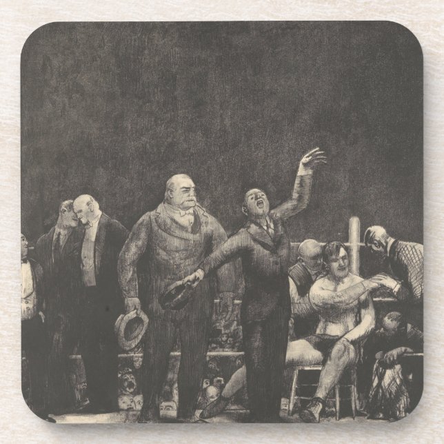 Porta-copo Apresentando John L. Sullivan - George Bellows (Frente)