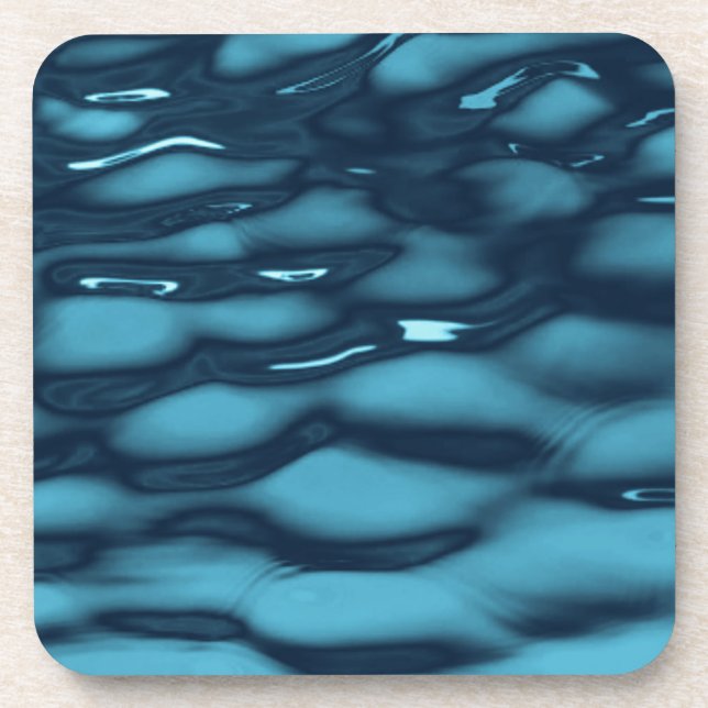 Porta-copo Aqua Blue Water Waves (Frente)