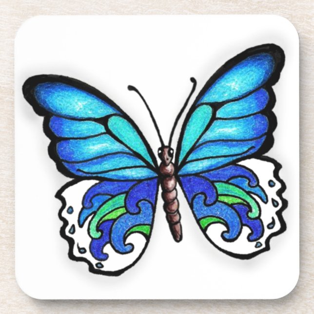 Porta-copo Aqua Butterfly (Frente)