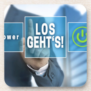 Porta-copo Aqui vamos nós (german los gehts) o conceito de t