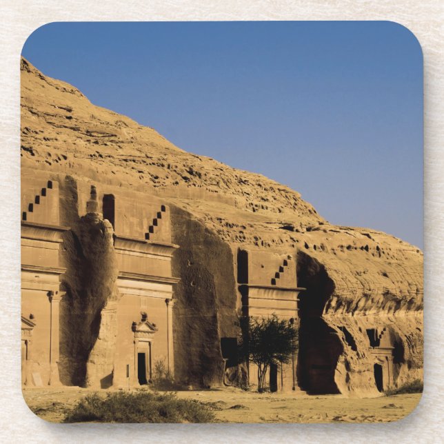 Porta-copo Arábia Saudita, local de Madain Saleh, 2 antigos (Frente)