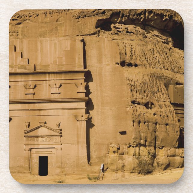 Porta-copo Arábia Saudita, local de Madain Saleh, 3 antigos (Frente)