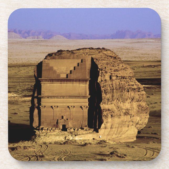 Porta-copo Arábia Saudita, local de Madain Saleh, antigo (Frente)