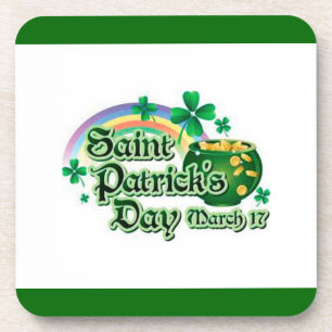 Porta-copo Arco-íris e Pote Dourado -