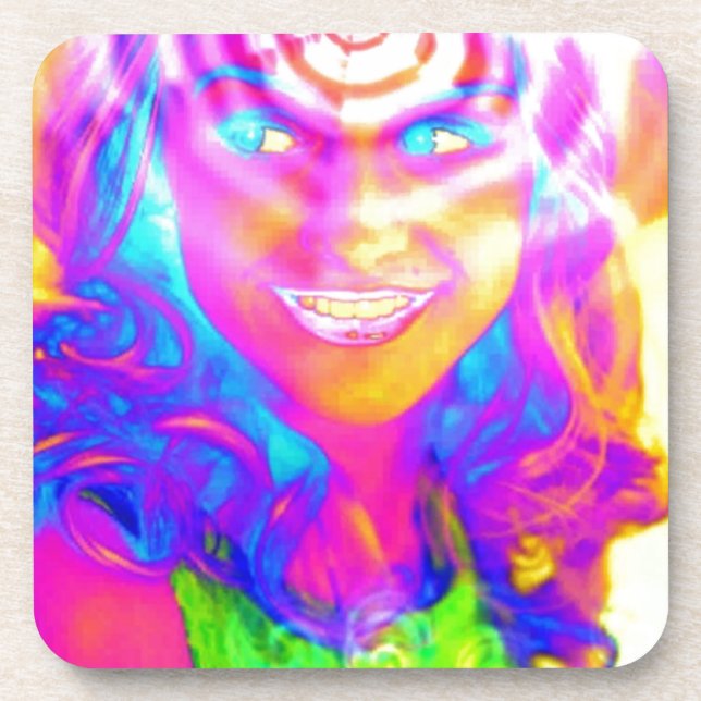 Porta-copo Arco-Íris Elétrico (Frente)