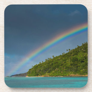 Porta-copo Arco-íris sobre a ilha, Samoa Americana