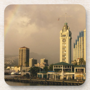 Porta-copo Arco-íris sobre Honolulu, Havaí, EUA 2