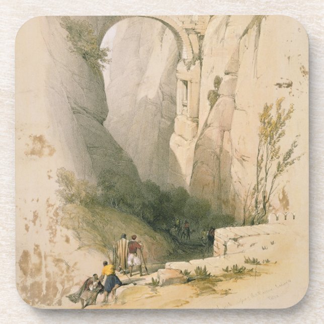 Porta-copo Arco triunfal que cruza a ravina que conduz a Petr (Frente)