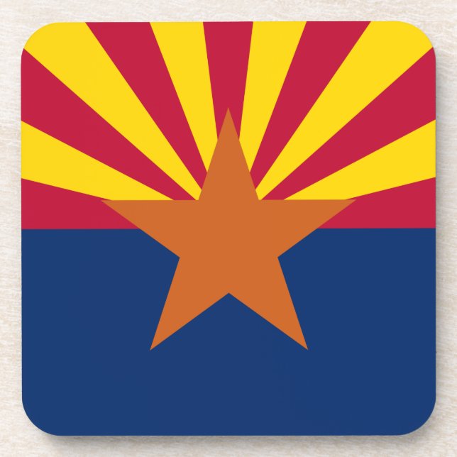 Porta-copo Arizona Flag, American The Copper State (Frente)