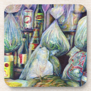 Porta-copo Aromas secos ao Sol de Singapura