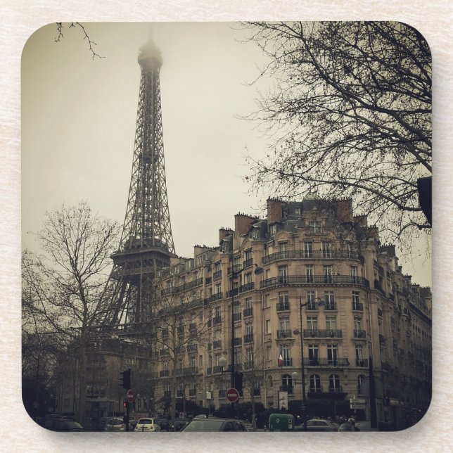 Porta-copo Arquitetura Eiffel Tower Paris (Frente)