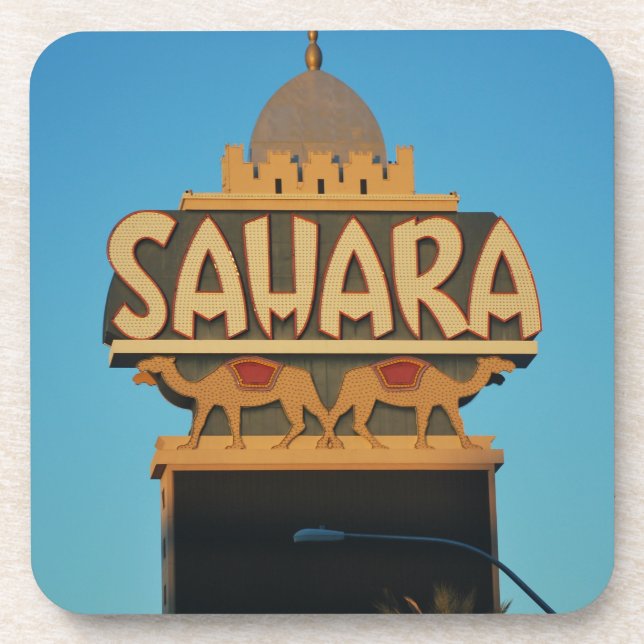 Porta-copo Arquitetura Landmark do Sahara de Las Vegas (Frente)