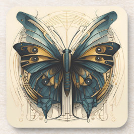 Porta-copo Art Deco Conjunto de Portas copos de Borboletas