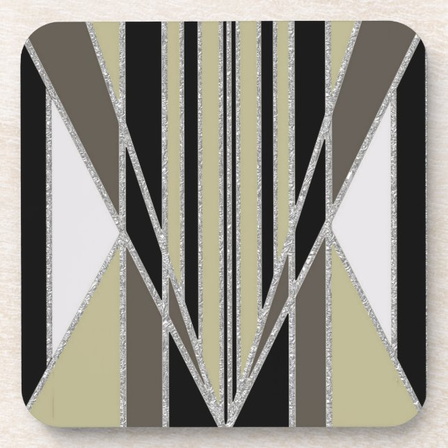 Porta-copo Art Deco Design Abstrato (Frente)