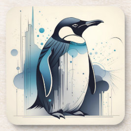 Porta-copo Art Deco Duro Pinguim conjunto de portas copos plá