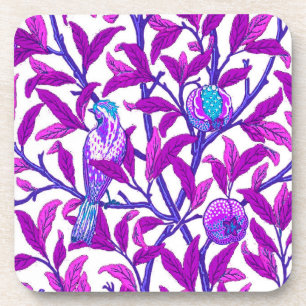 Porta-copo Art Nouveau Bird & Pomegranate, Ametist Roxo