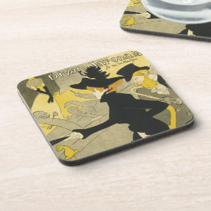 Porta-copo Art Nouveau, Divan Japonais de Toulouse Lautrec