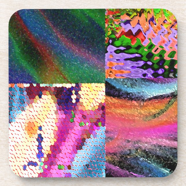 Porta-copo Arte Abstrata (Frente)