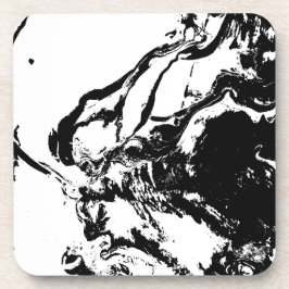 Porta-copo Arte acidental de Abstrato preto e branco