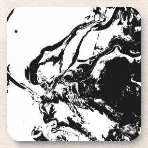 Porta-copo Arte acidental de Abstrato preto e branco