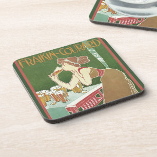 Porta-copo Arte Antiga Cervejaria Brasserie Fraikin-Courard C