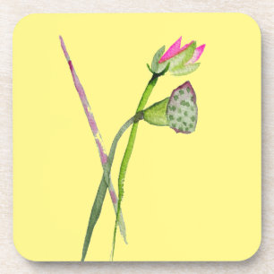 Porta-copo Arte budista da flor rosa Lotus Zen