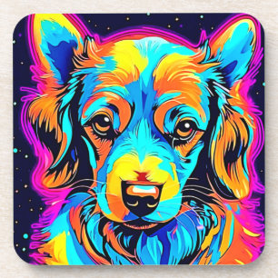 Porta-copo Arte Canina Pop de Cor Elétrica
