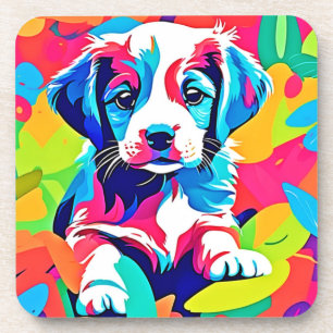 Porta-copo Arte Colorida de Cachorrinho