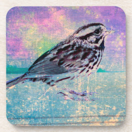 Porta-copo Arte Colorida de Pássaros Abstrato: Canhão Vibrant