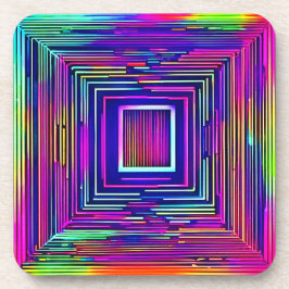 Porta-copo Arte Colorida do Espectro de Neon Abstrato