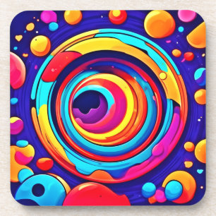 Porta-copo Arte colorida do vórtex cósmico da Nebula