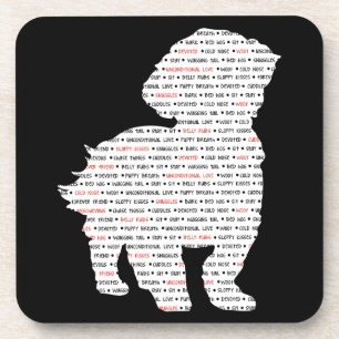 Porta-copo Arte da palavra de Shih Tzu