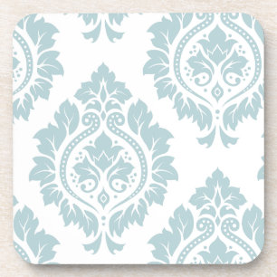 Porta-copo Arte Damask Decorativa I Azul Ovo de Pato em Branc