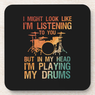 Porta-copo Arte De Baterista Engraçada Para Homens Jogadora D