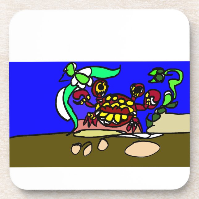 Porta-copo Arte de caranguejo (Frente)