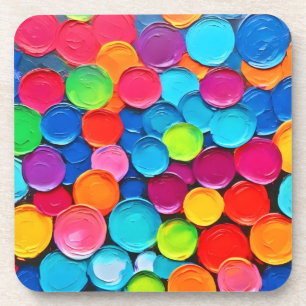 Porta-copo Arte de Extravaganza em Círculos Coloridos
