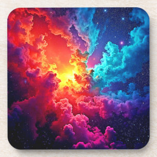 Porta-copo Arte de Nebulosa Vibrante: Cor Cósmica