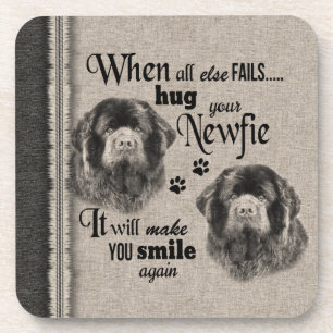 Porta-copo Arte de Newfoundlander quando tudo falha