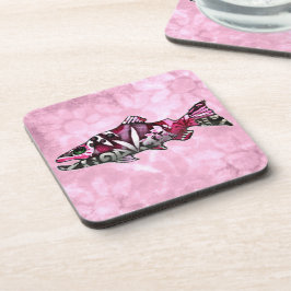 Porta-copo Arte de Peixes de Abstrato Salmão Funky