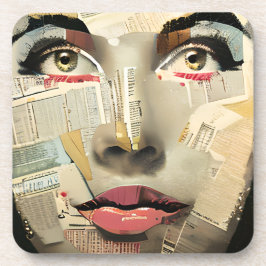 Porta-copo Arte Digital Única e Artística | Dama Bonita Abstr